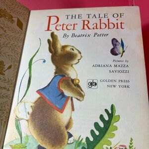 Vintage A Little Golden Book Peter Rabbit Children's Kids Retro Golden Press NY